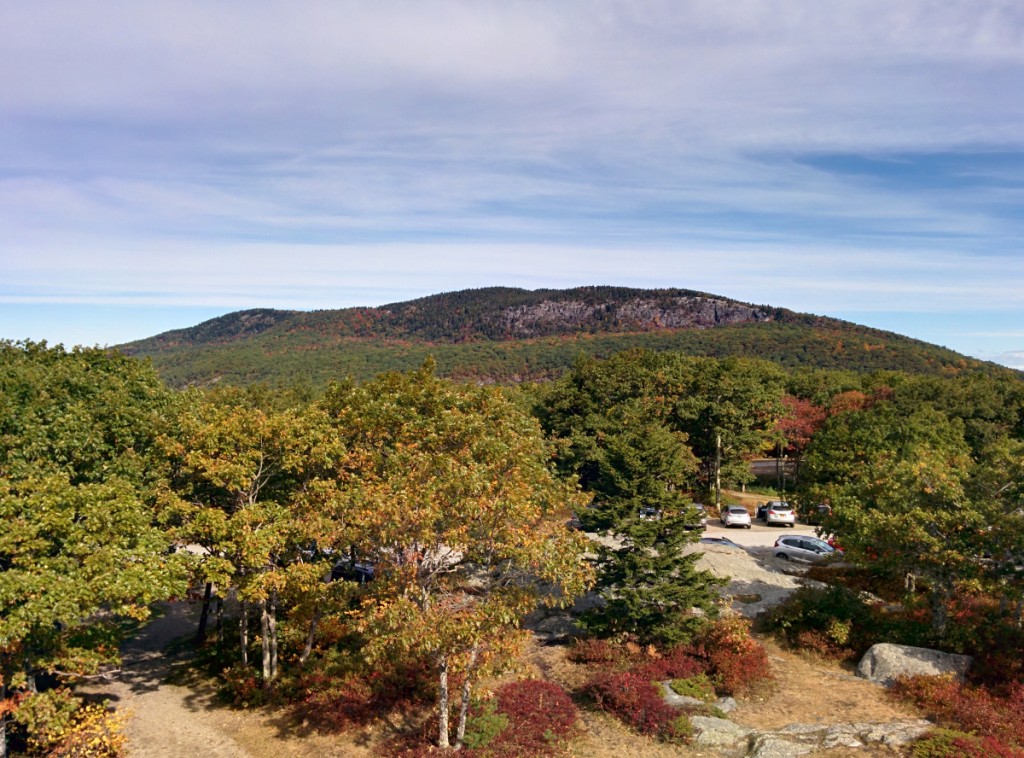 View of Mt Megunticook from Mt Battie